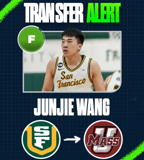 kaiyun-男篮国手王俊杰自宣:从旧金山大学转校麻省大学 终极目标冲NBA